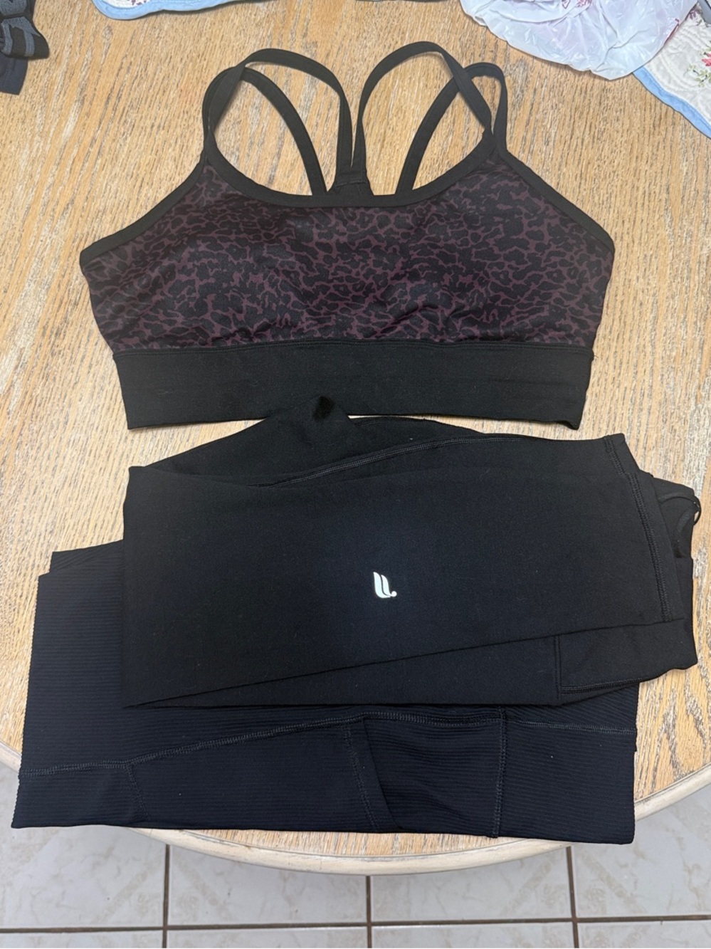 Fabletics Sports Bra and 2 Leggings